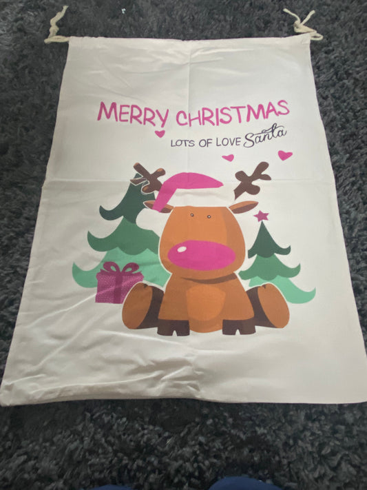 Reindeer Xmas Sack