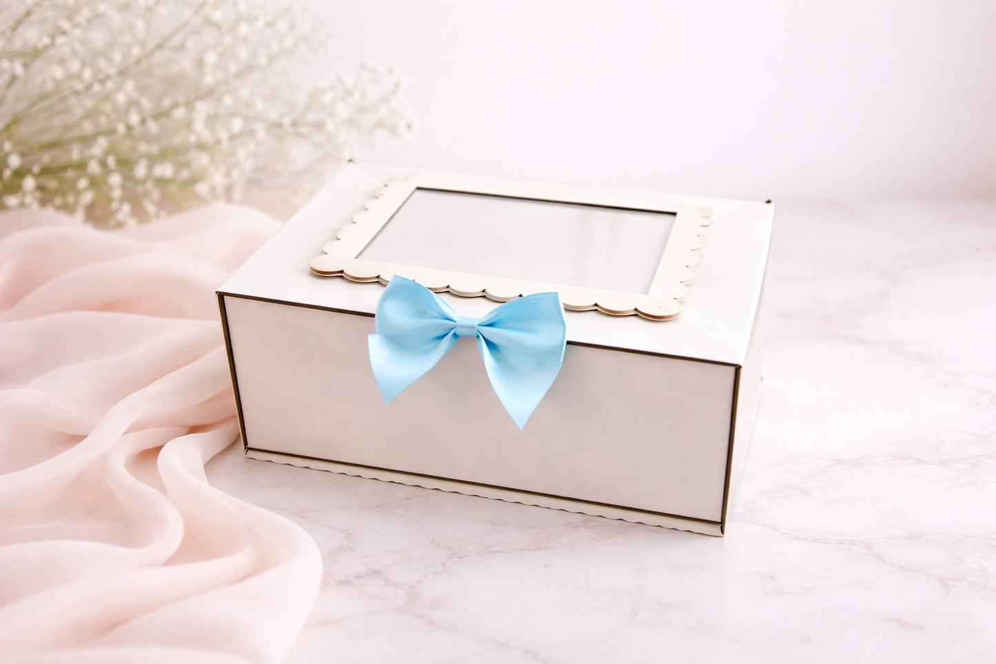 Wooden Memory Photo Box