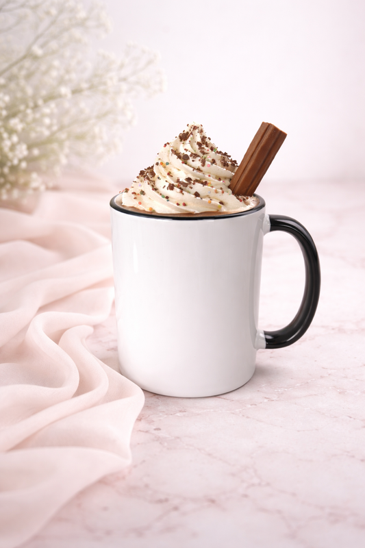Sublimation Mug - black - Coloured Handle/Inner