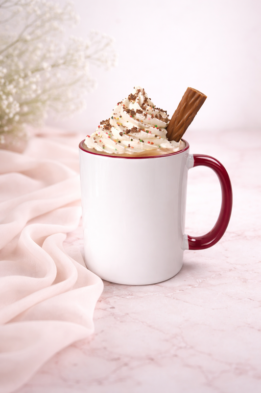 Sublimation Mug - Maroon  - Coloured Handle/Inner