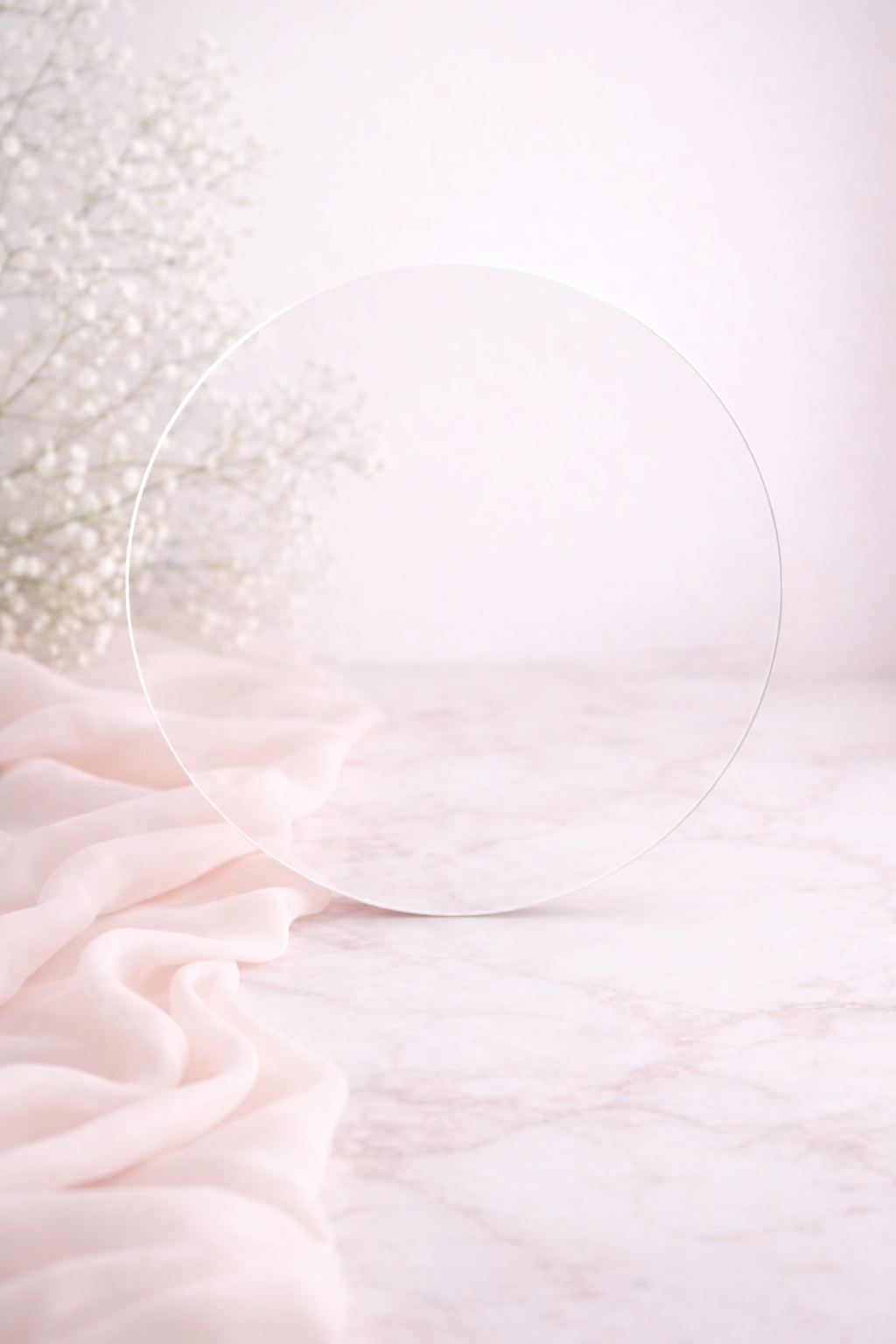 40cm clear cast acrylic circle sublimation blank – 3mm
