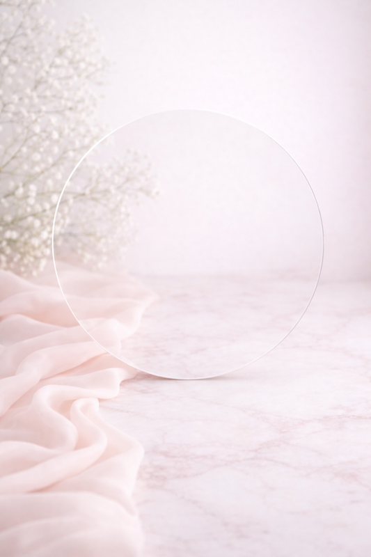 40cm clear cast acrylic circle sublimation blank – 3mm