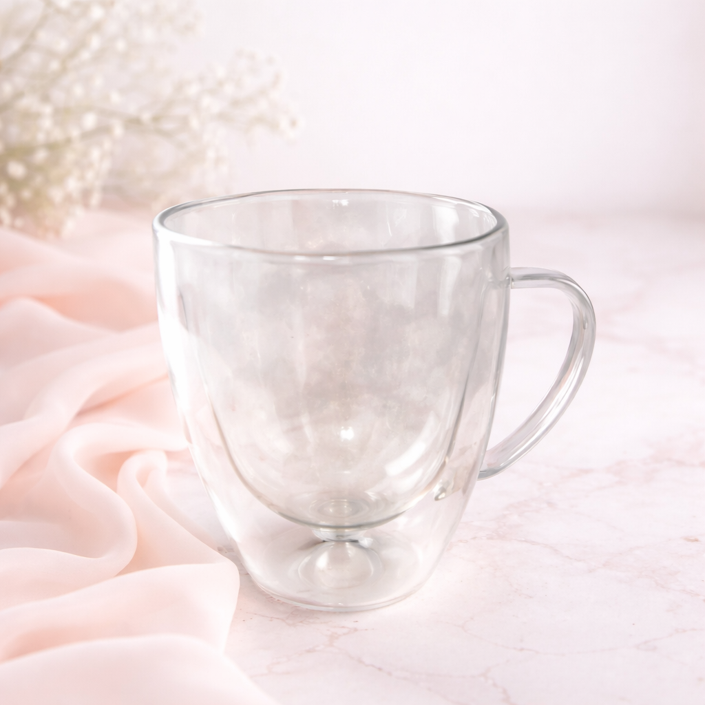 Double walled Glass Coffee Cup 350ml