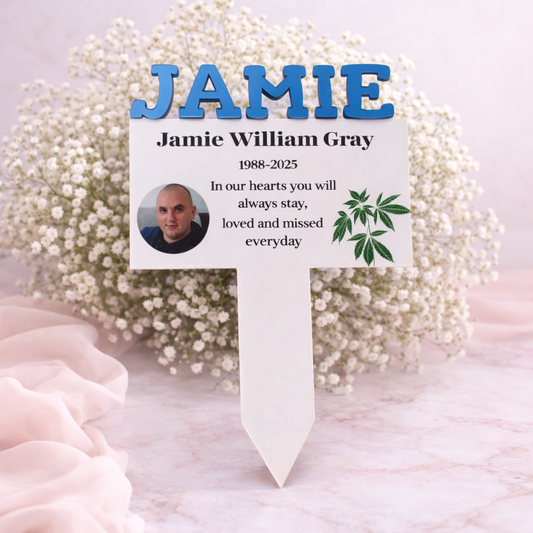 3D Name Grave Marker