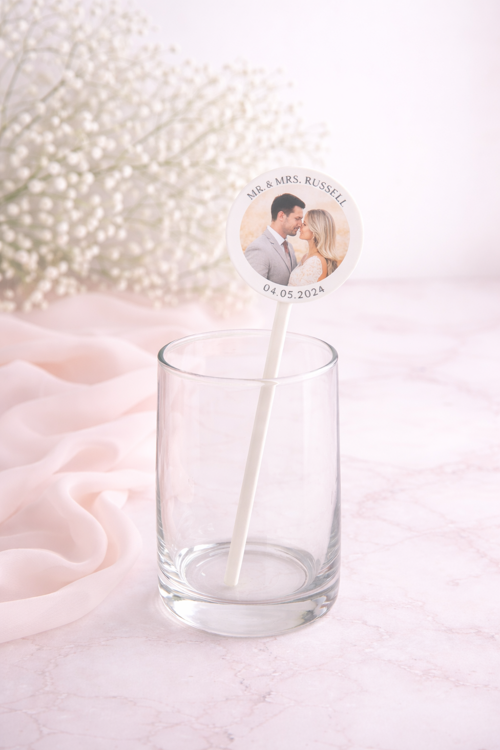 Acrylic Drink Stirrer - x25 personalised