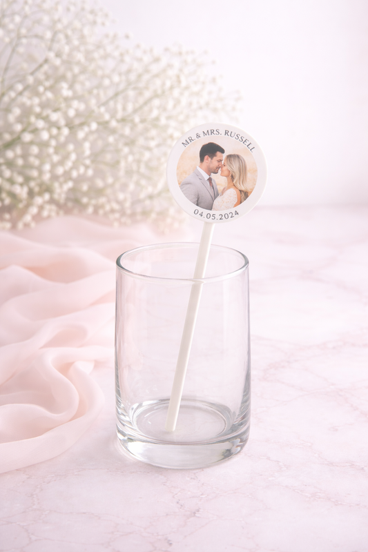 Acrylic Drink Stirrer - x25 personalised