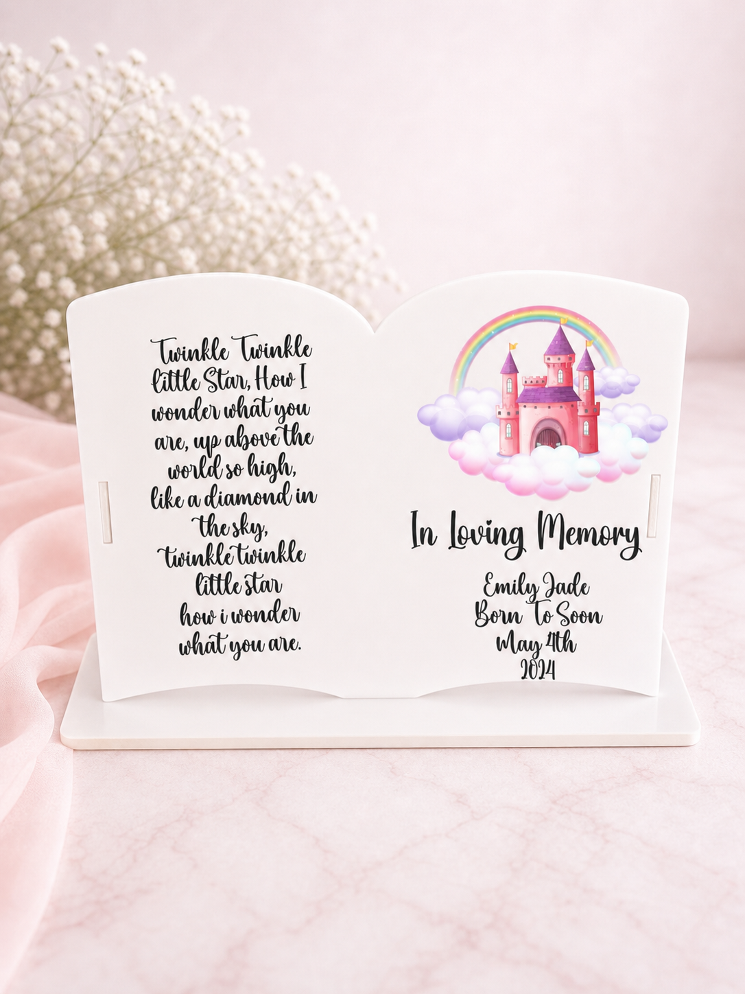 Open Book Memorial Plaque