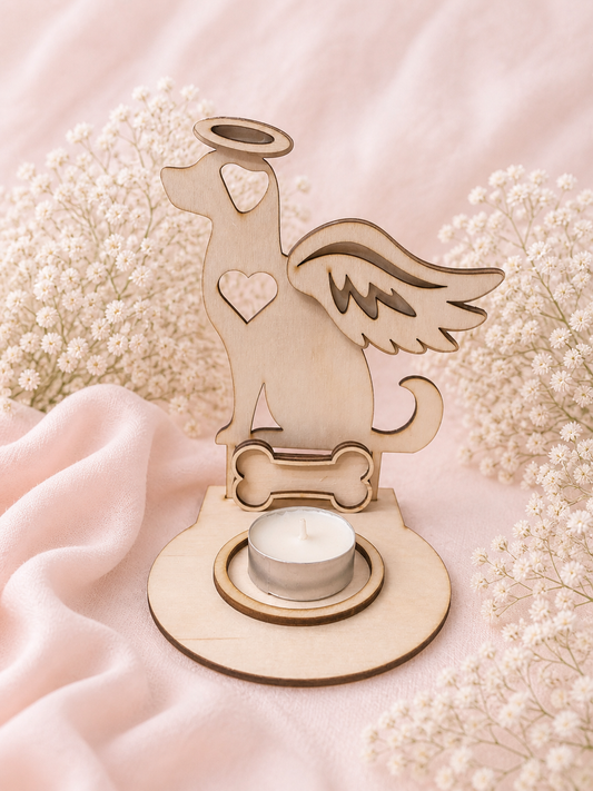 Dog Memorial Tea Light Holder