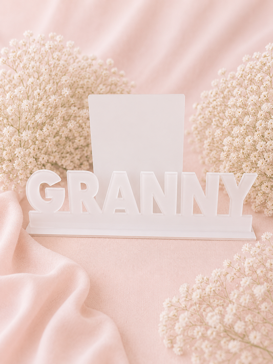 Free Standing Granny plaque with Photo stand