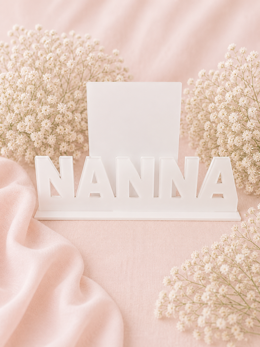 Free Standing Nanna plaque with Photo stand