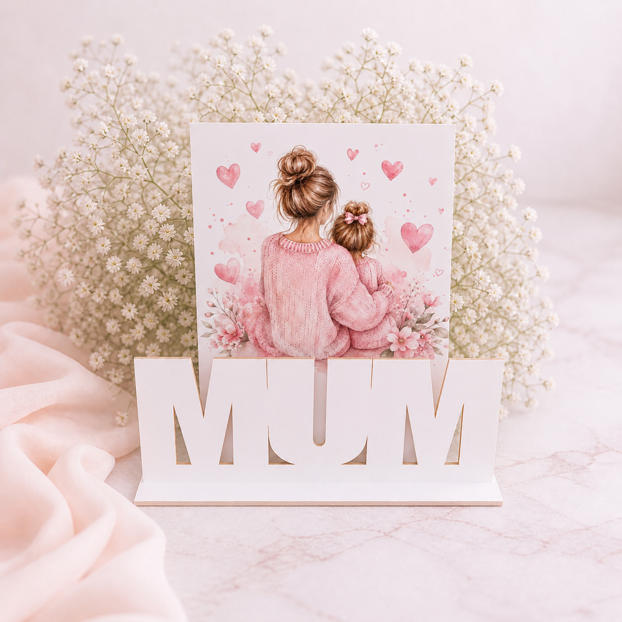 Free Standing Mum plaque with Photo stand