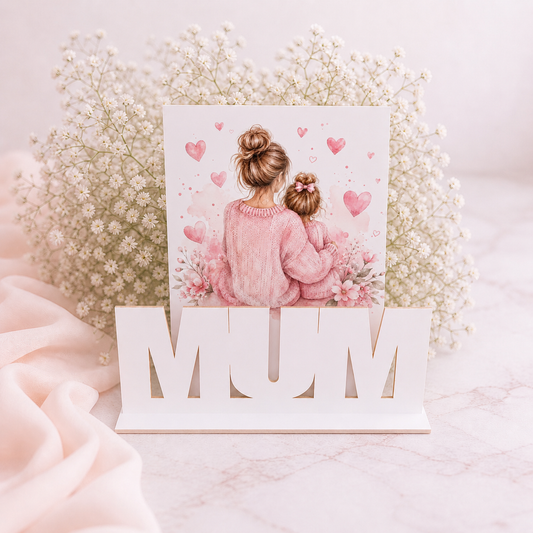 Free Standing Mum plaque with Photo stand