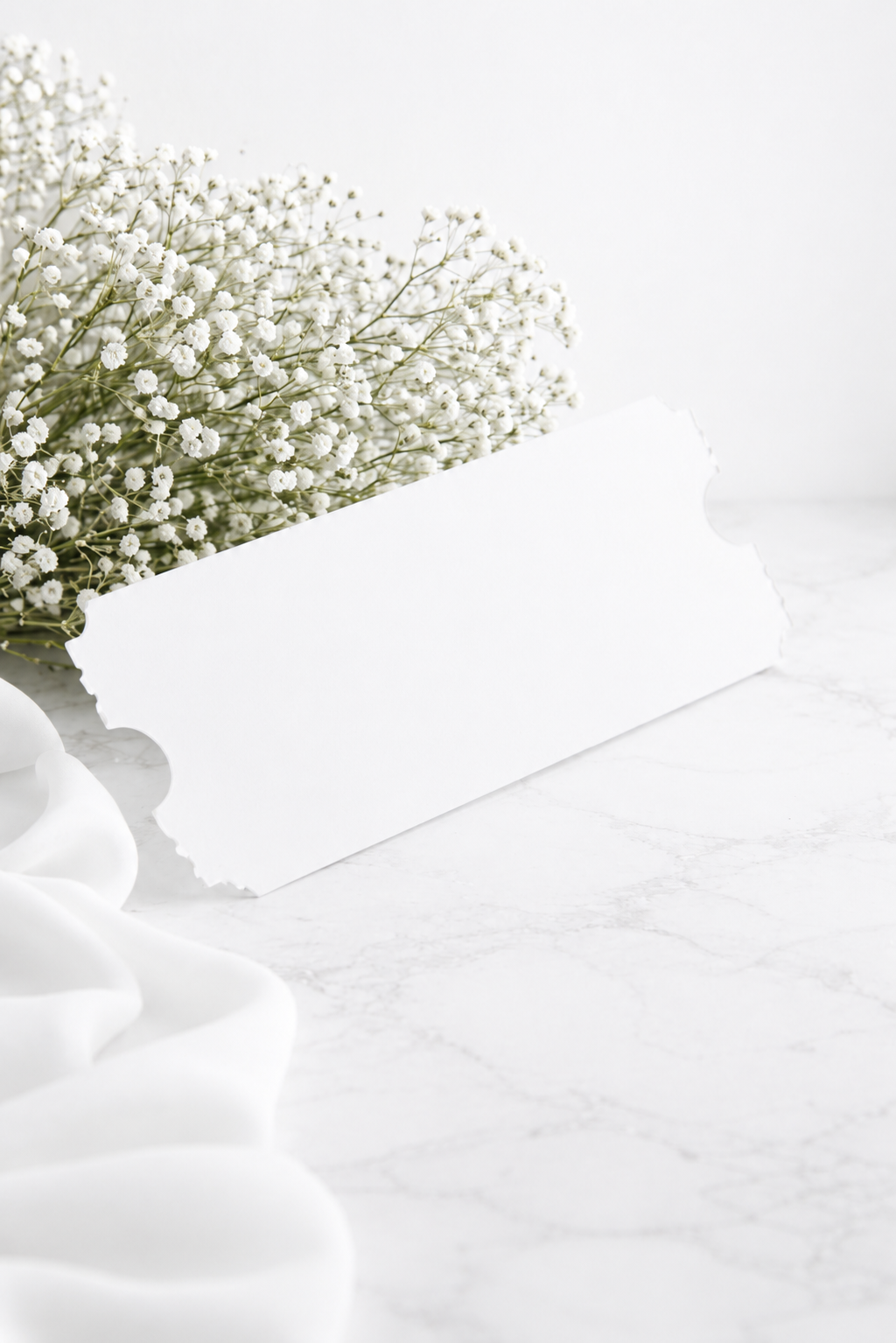 Acrylic Ticket - White