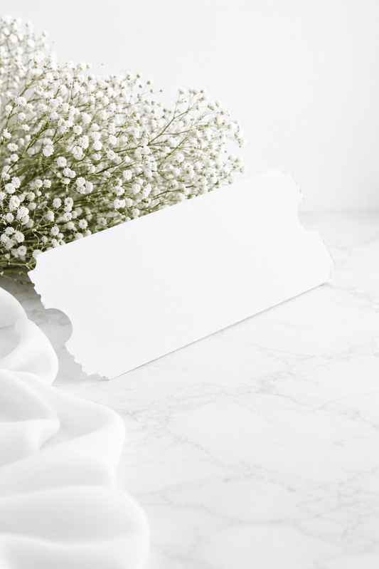 Acrylic Ticket - White