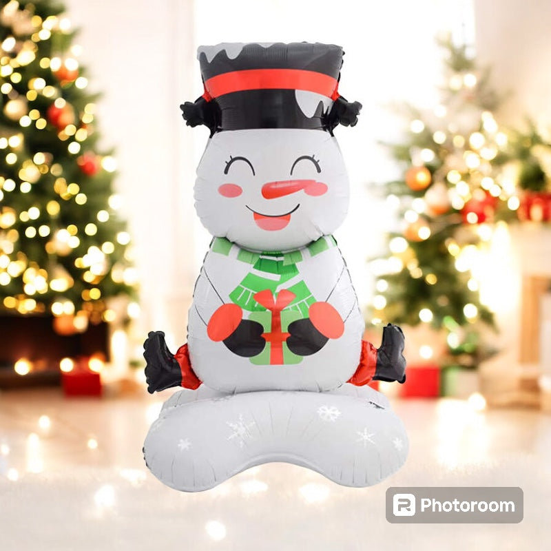 Giant 3d Snowman Foil Balloon