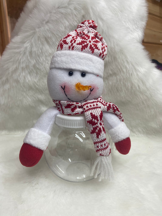 Large Snowman Sweet Jar