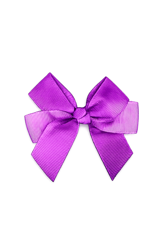 Purple Hair Bow 4"