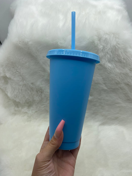 24oz Cold Cup Baby Blue