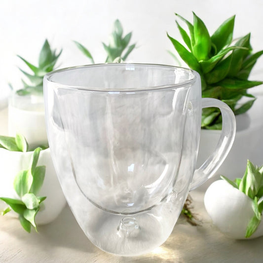 Double walled Glass Coffee Cup
