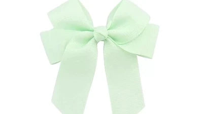 Hair Bow 4" Mint