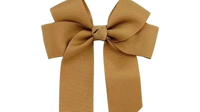 Hair Bow 4" Mocha