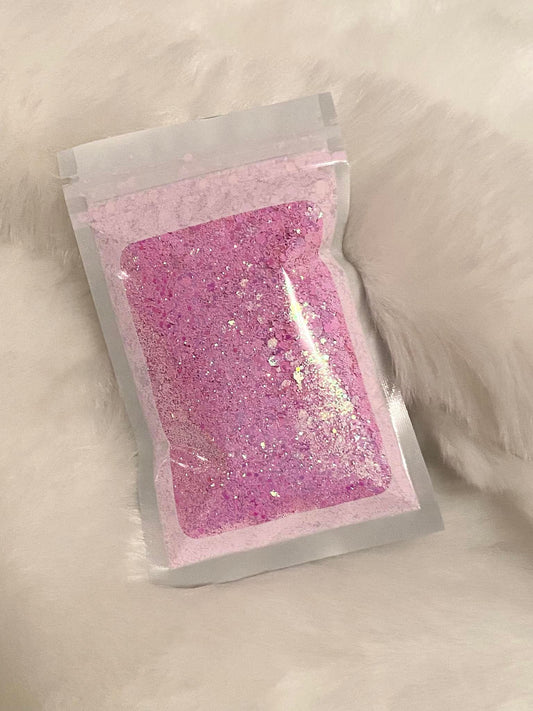 Chunky Glitter Mix 50g Pink Sherbet