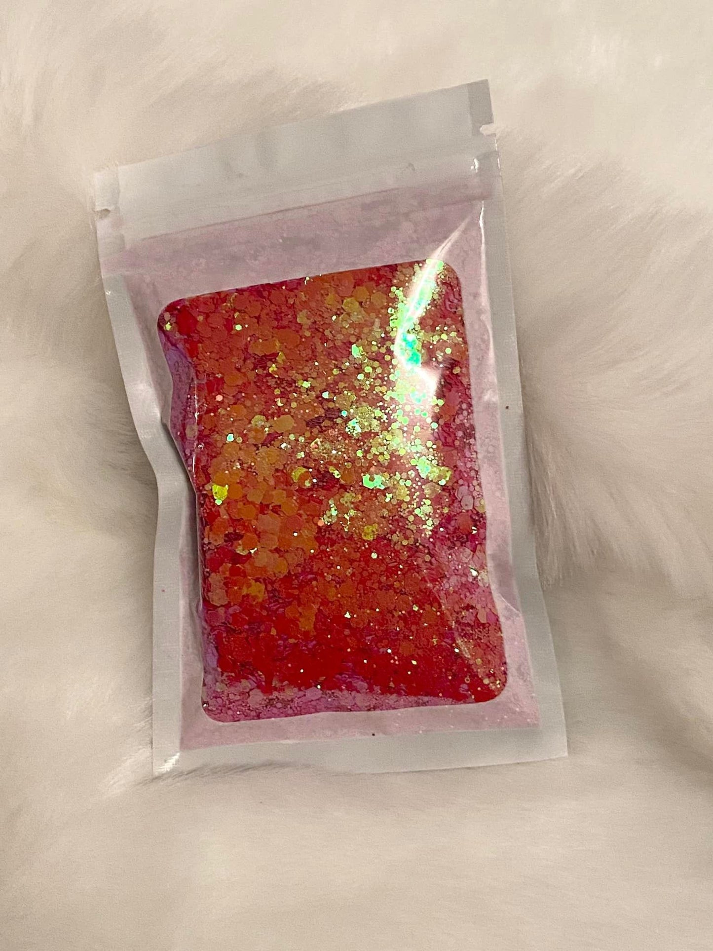 Chunky Glitter Mix 50g Red Apple