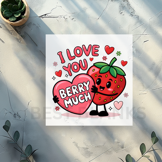 Love You Berry Much DTF