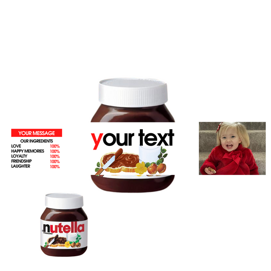 Nutella Label 3 Sizes