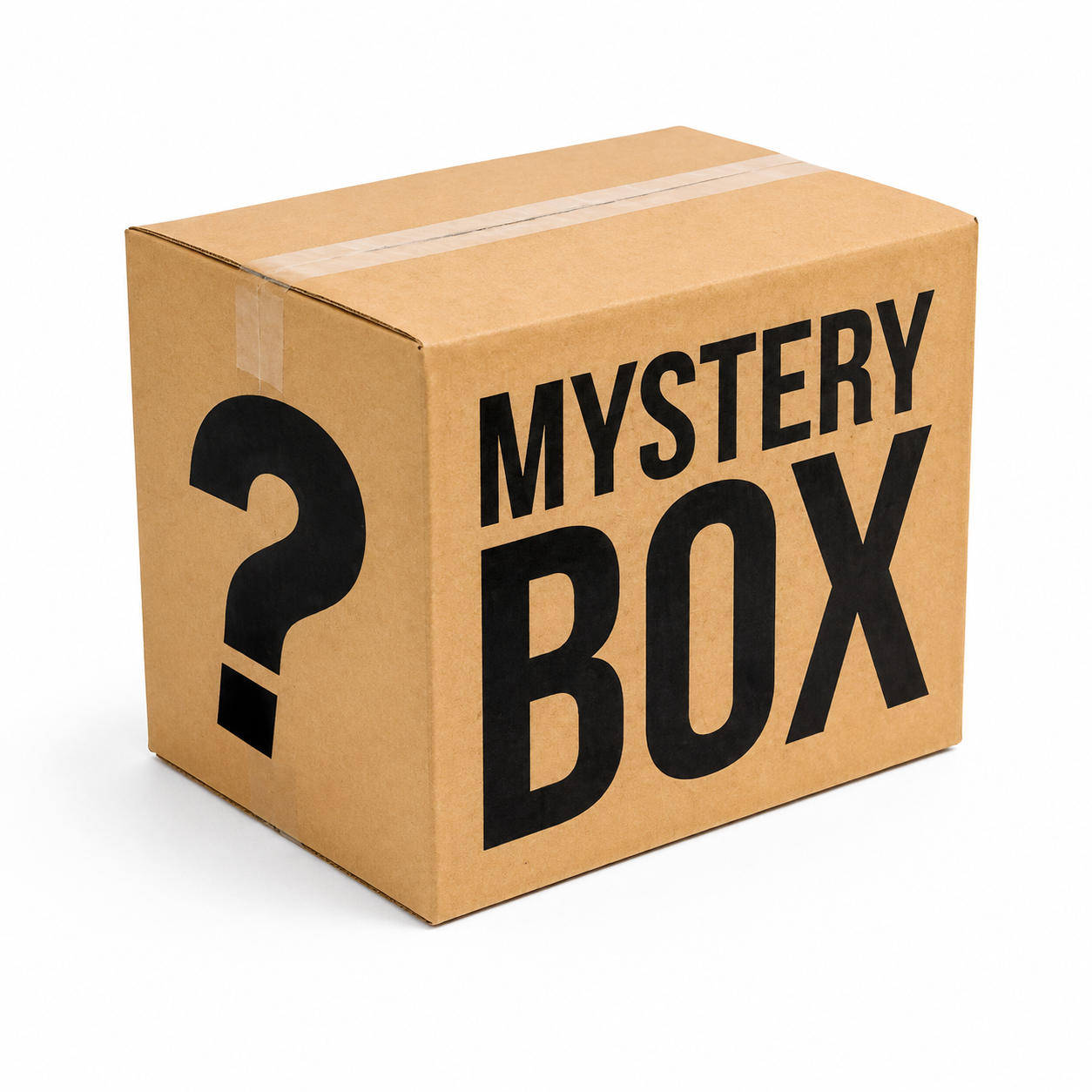Sealed mystery box representing the Acrylic Bargain Box