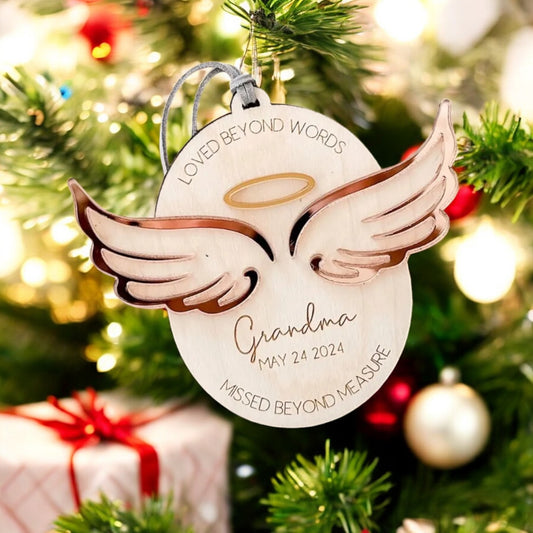 Angel Wings Memorial Ornament