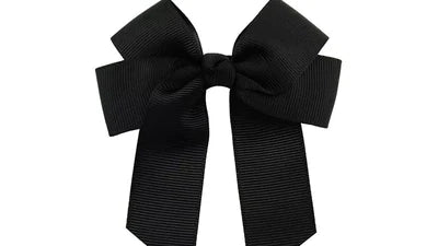 Hair Bow 4" Black