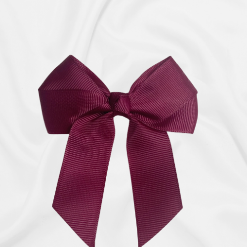 Bow 4" Burgundy