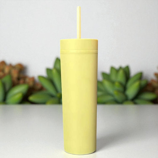 Skinny Tumbler Pale Yellow (01)