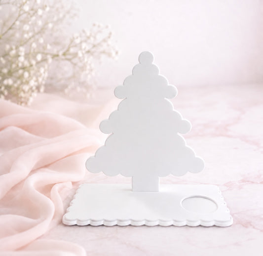 Christmas tree acrylic display blank with base