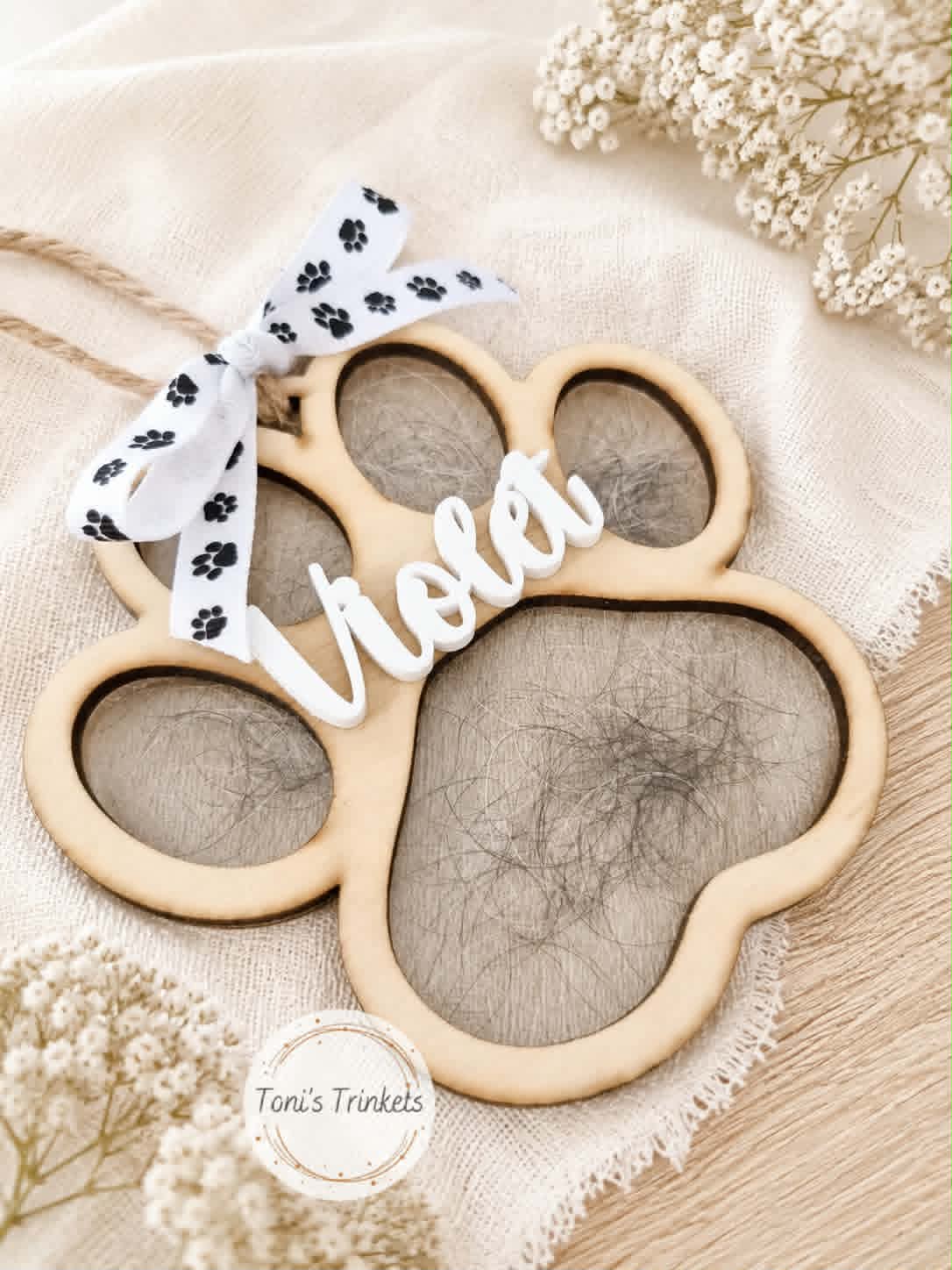 Pet Hair Memorial Keepsake Bauble Blank