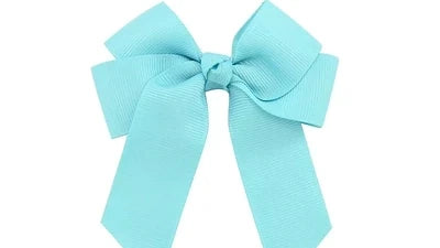 Hair Bow 4" Electric Blue