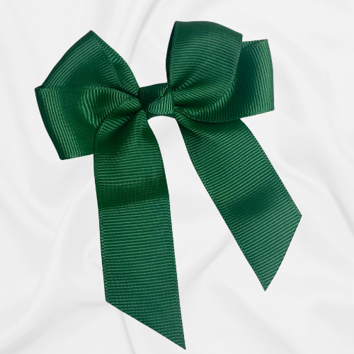 Hair Bow 4"  Forrest Green