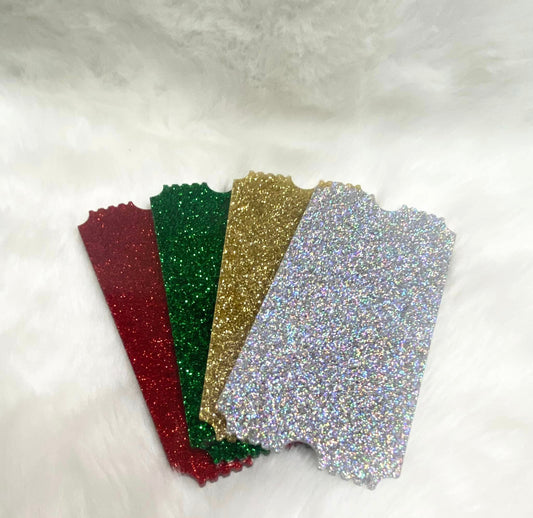 Acrylic Glitter Tickets