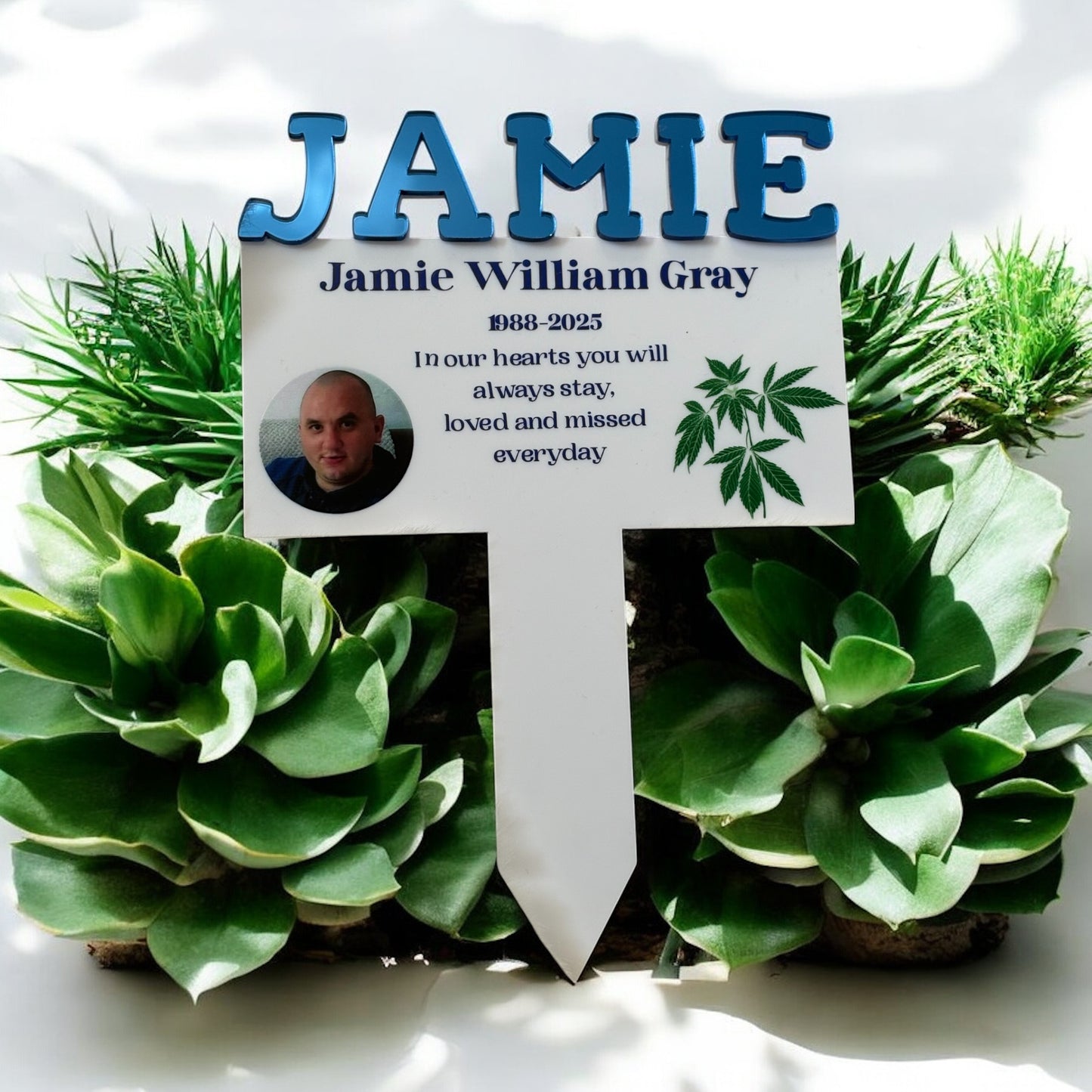 3D Name Grave Marker