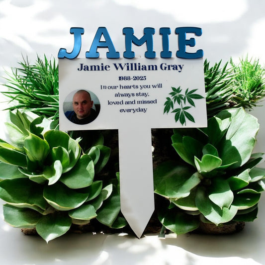 3D Name Grave Marker