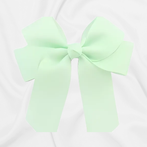 Hair Bow 4" Mint