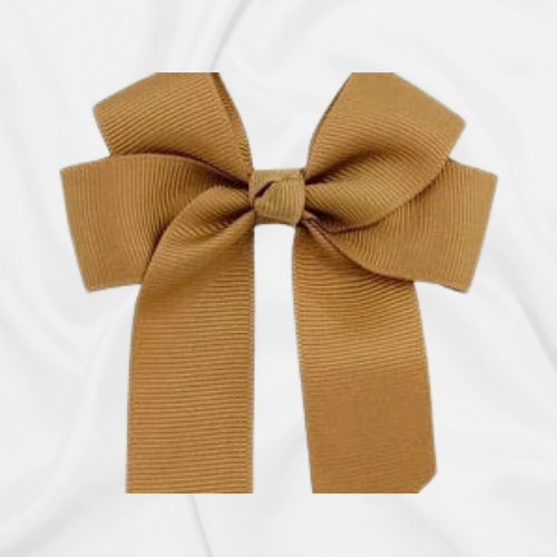 Hair Bow 4" Mocha