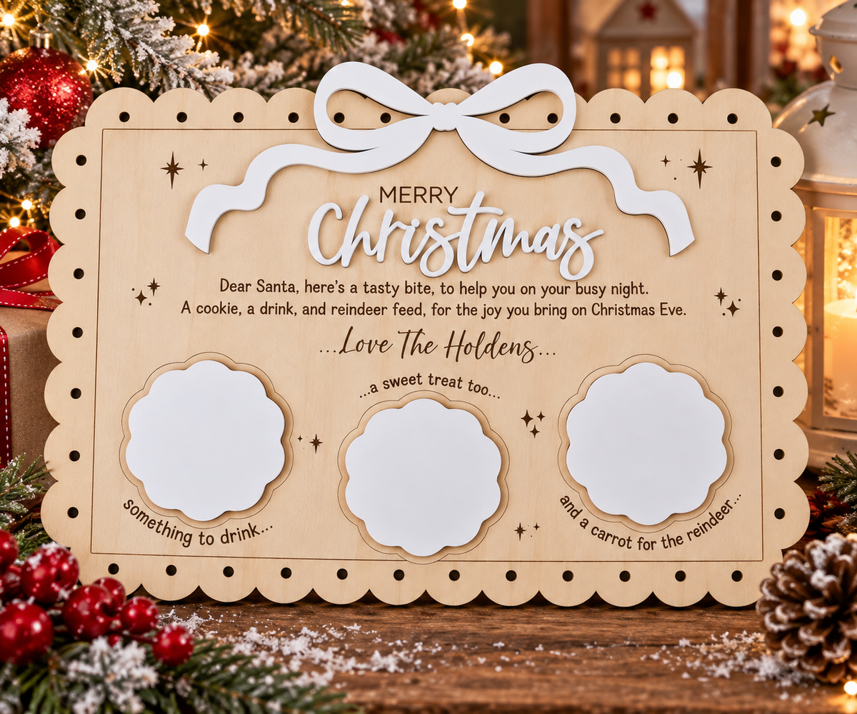 Personalised Christmas Eve Treat Board