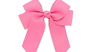 Hair Bow 4" Pink