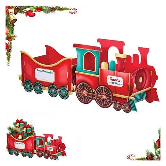 Premium cardboard Christmas train set