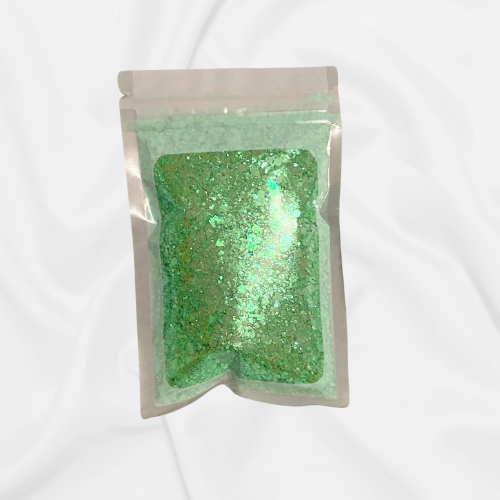 Chunky Glitter Mix 50g Pretty Green Eyes