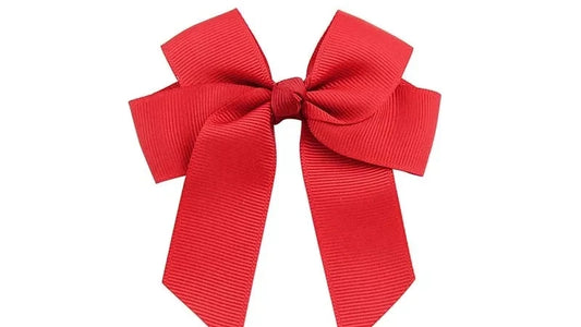 Red Hair Bow 4"