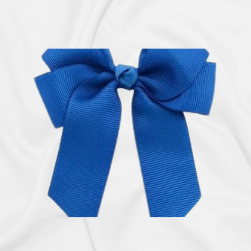 Hair Bow 4" Royal Blue