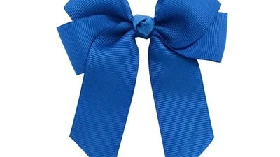 Hair Bow 4" Royal Blue